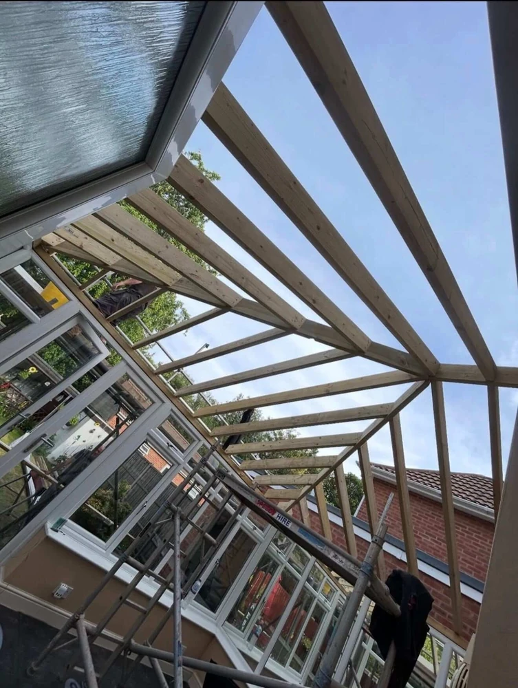 Completed felt roofing replacement in Birmingham